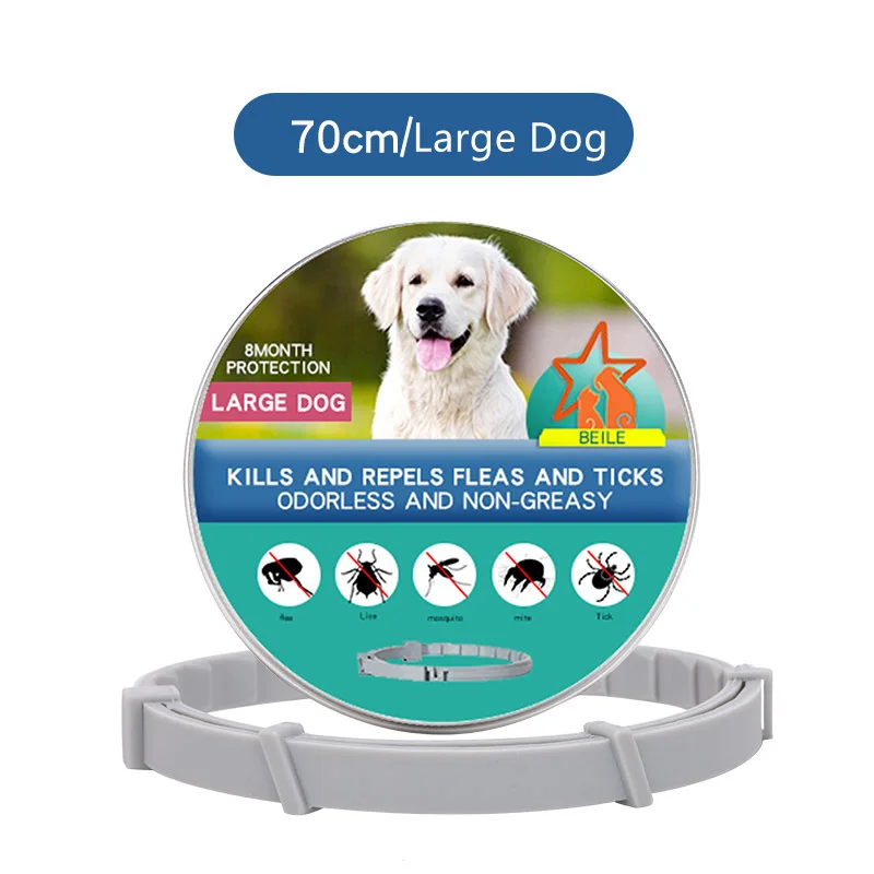 Flea and Tick Collar for Small and Large Dogs and Cats - Provides 8 Months of Protection and is Vet-Recommended