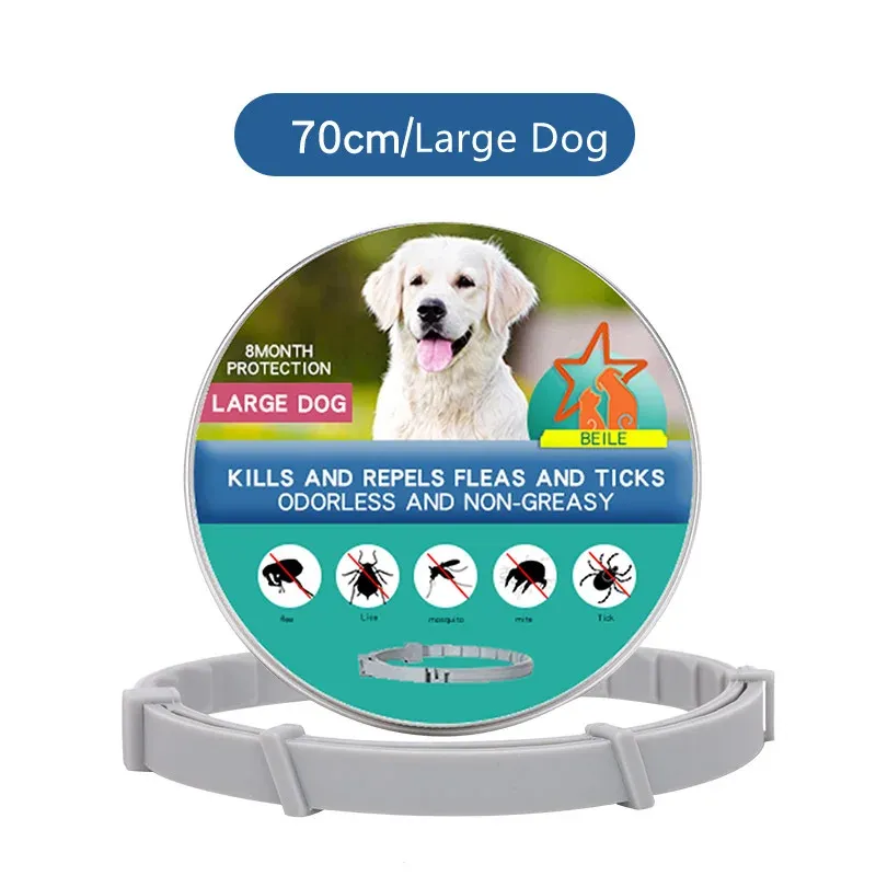 Flea and Tick Collar for Small and Large Dogs and Cats - Provides 8 Months of Protection and is Vet-Recommended