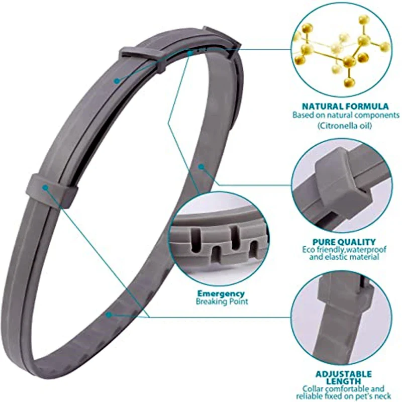 Flea and Tick Collar for Small and Large Dogs and Cats - Provides 8 Months of Protection and is Vet-Recommended