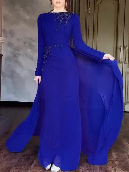 Celebrity Style  Light Luxury High-end Mesh Splicing Dress