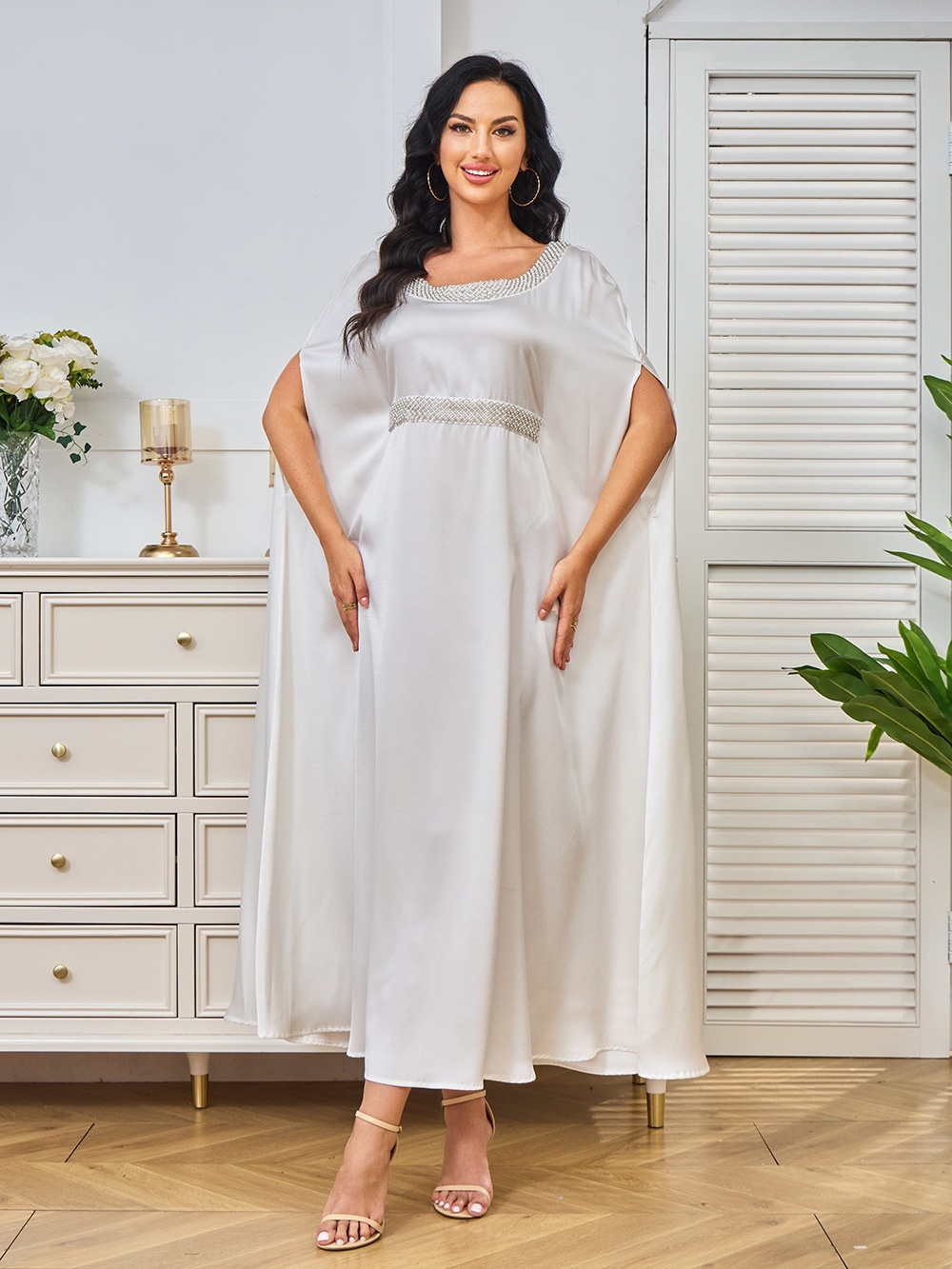 Elegant Beadwork Casual Dresses