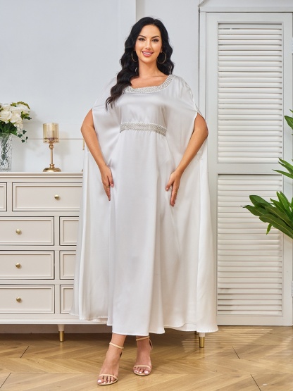 Elegant Beadwork Casual Dresses