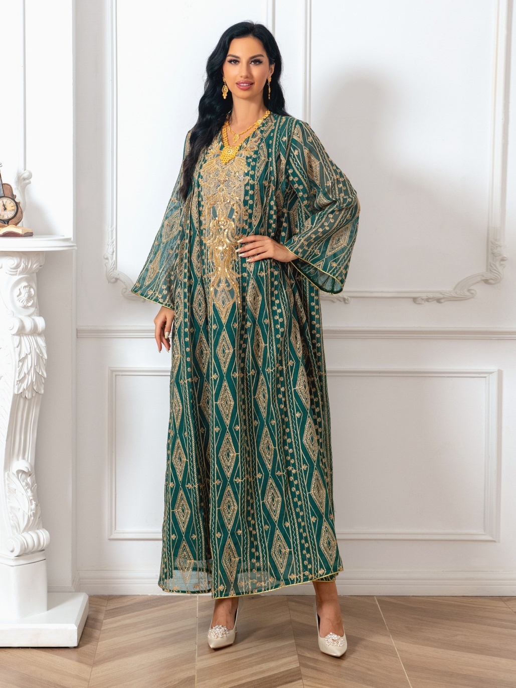 Beaded Embroidery Embroidered Robe