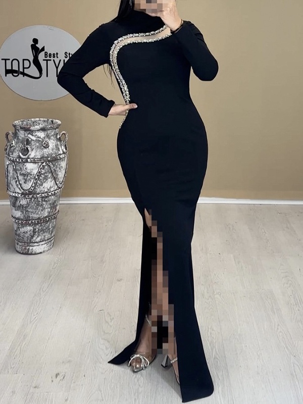 Rhinestone Bandage Dress