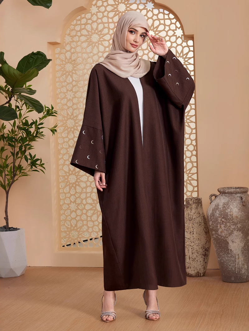 Elegant Cardigan Embroidered Abaya