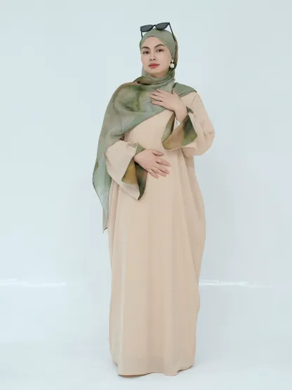 Beautiful Loose Casual Dress(With Scarf)