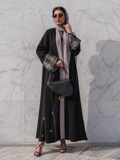 Embroidery Patchwork Abaya