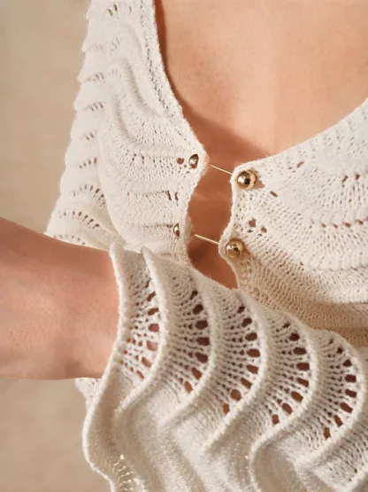 Solid Color Sexy Knit Dress