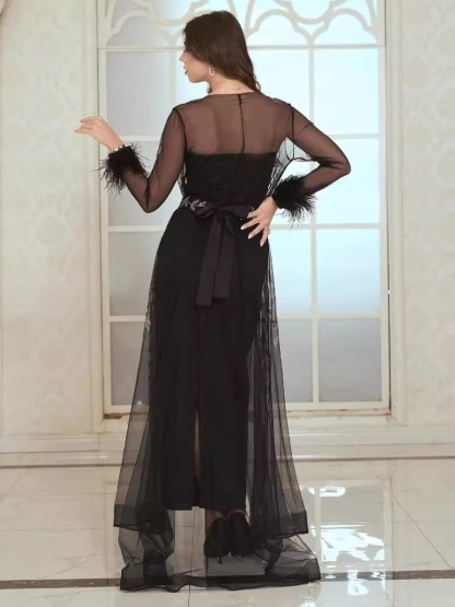 Rhinestone Kaftan Dress