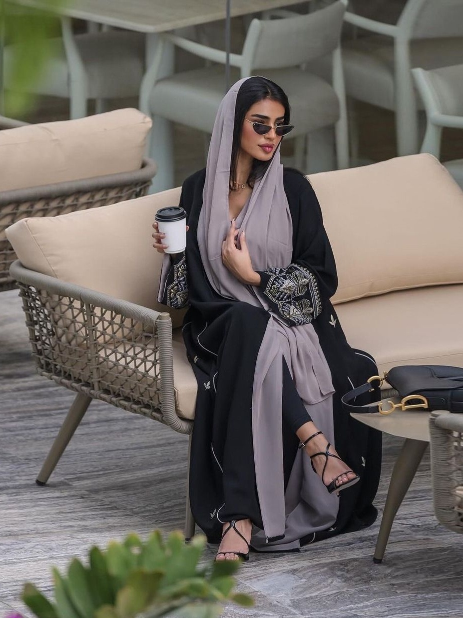 Embroidery Patchwork Abaya