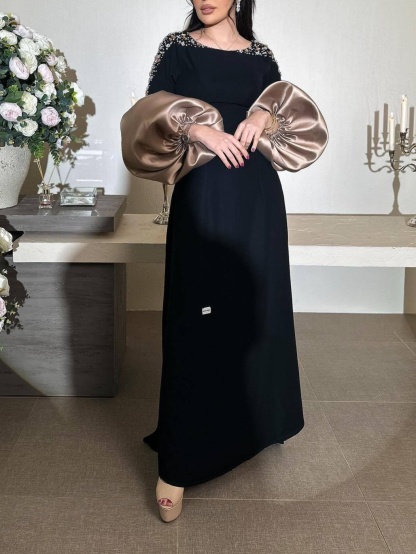 Beaded And Rhinestone Evening Gown Rarty Dress