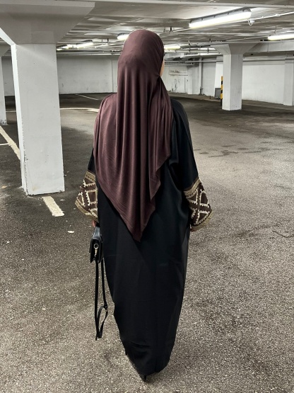 Embroidery Pattern Solid Color Abaya