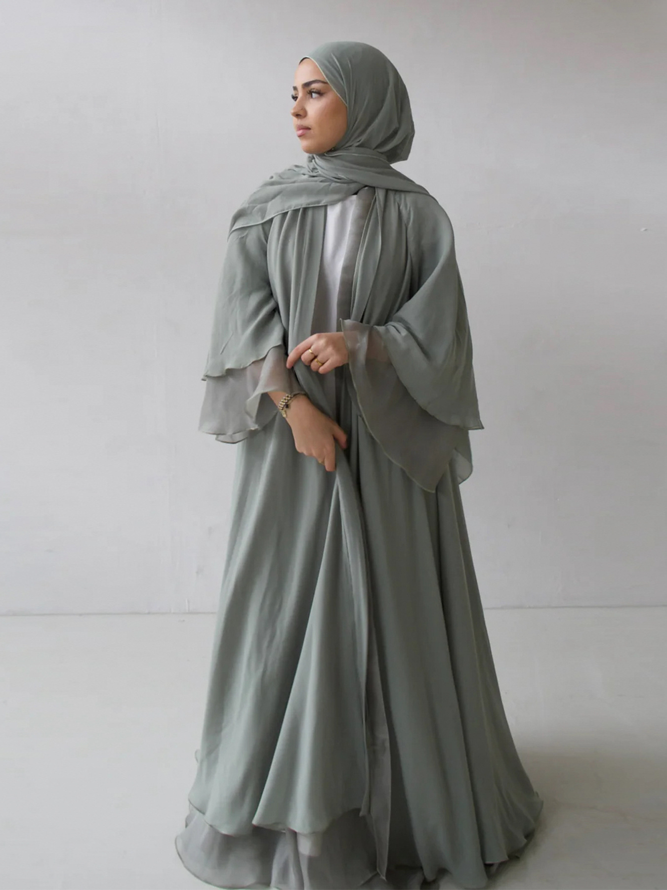 Reversible Wearable Solid Abaya
