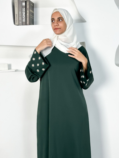 Embroidered Little Daisy Abaya