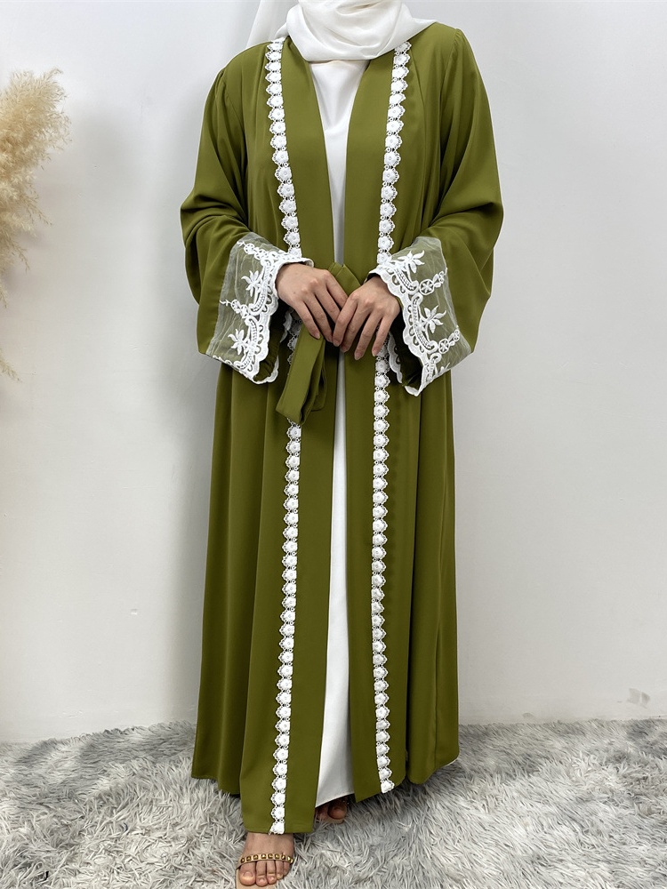Slim Fit Embroidered Casual Abaya