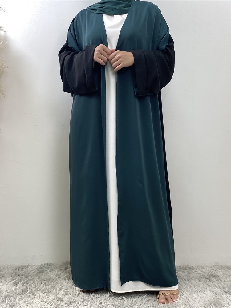 Long sleeve patchwork Casual Abaya