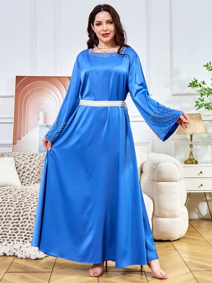 Luxury Diamond Long Pendulum Casual Dresses