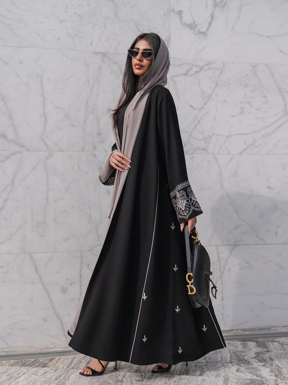 Embroidery Patchwork Abaya