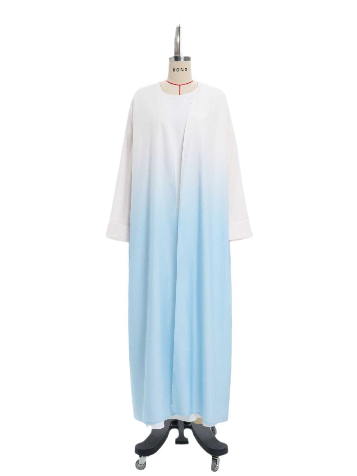 3pcs Gradient Cardigan Abaya Set
