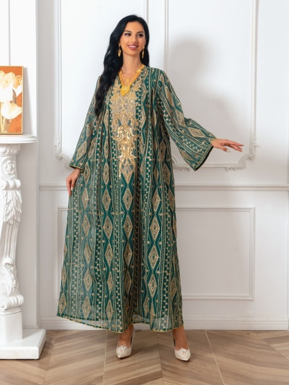 Beaded Embroidery Embroidered Robe