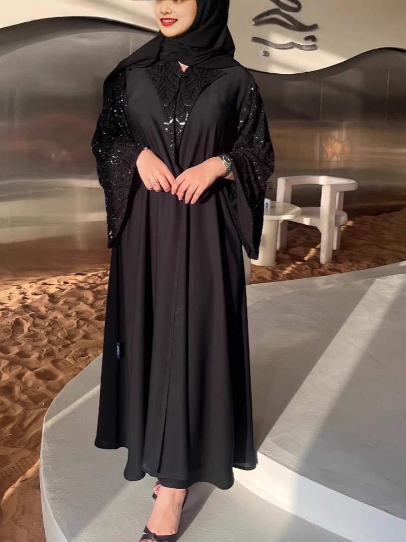 Ethnic Style Black Casual Dresses