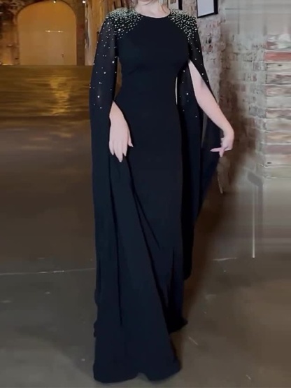 Light Luxury Fashion Rhinestone Slim Dress