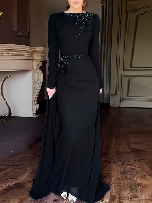 Celebrity Style  Light Luxury High-end Mesh Splicing Dress