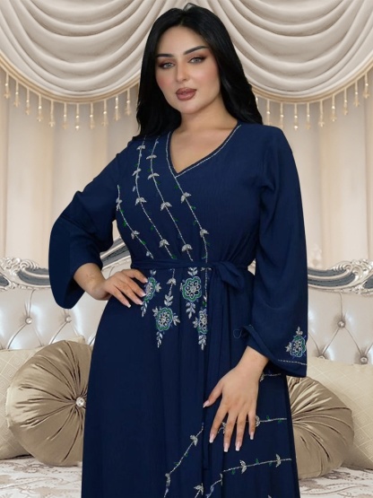 Comfortable Basics Rhinestone Robe Dress
