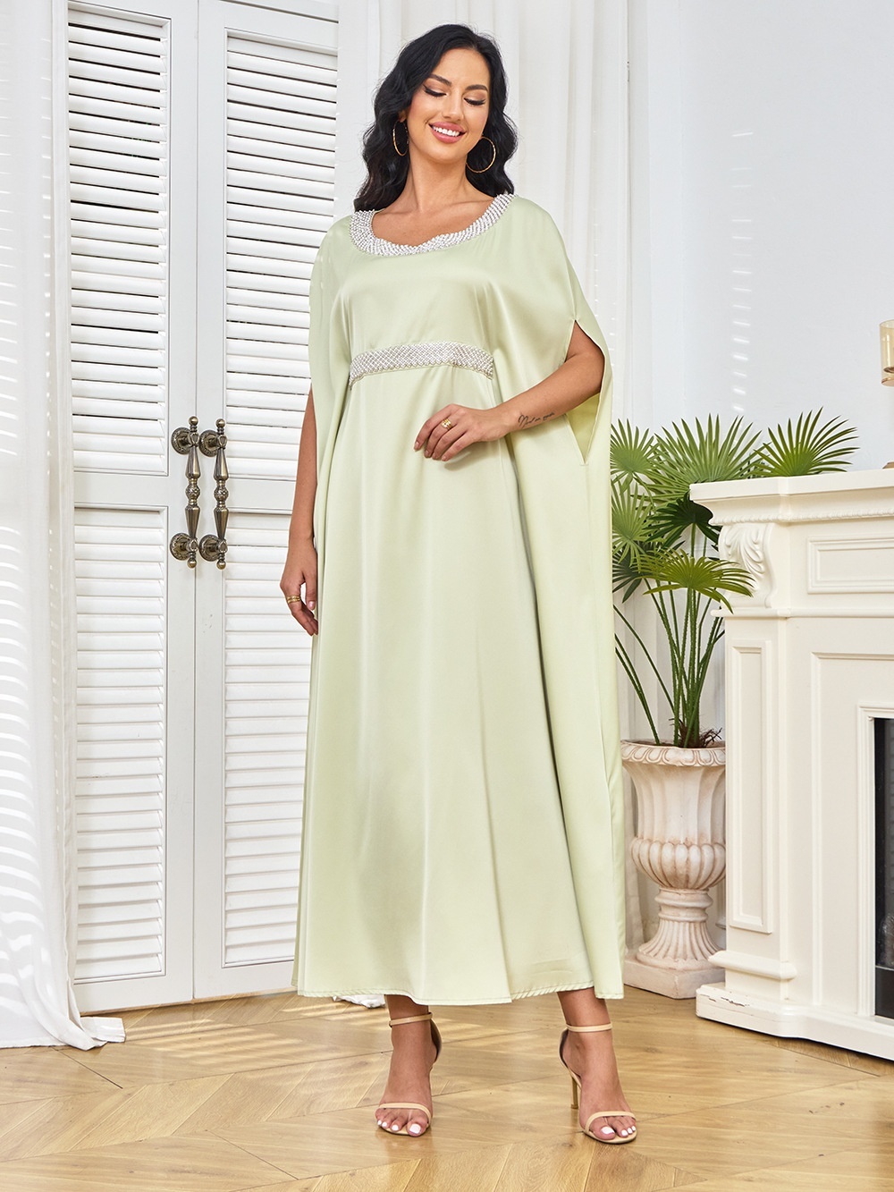 Elegant Beadwork Casual Dresses