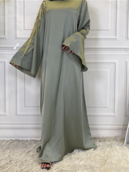 Pearl Panelled Robe Casual Dresses
