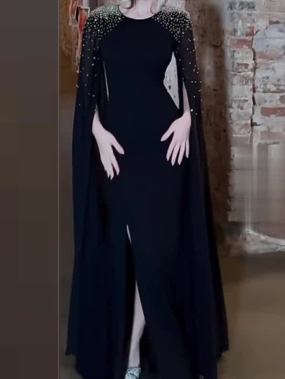Light Luxury Fashion Rhinestone Slim Dress