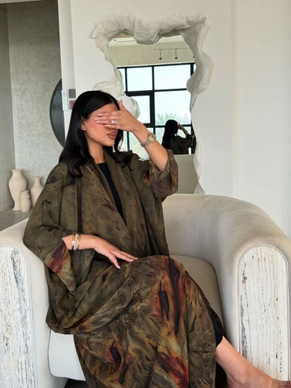 Chiffon Printed Fashion Outer Robe