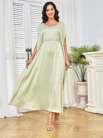 Elegant Beadwork Casual Dresses