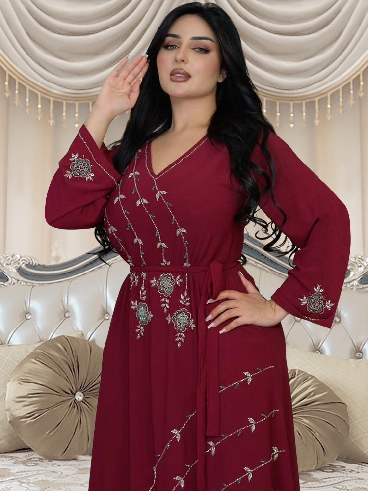 Comfortable Basics Rhinestone Robe Dress