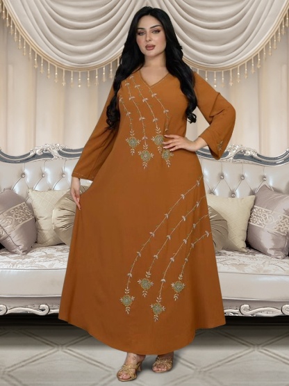 Comfortable Basics Rhinestone Robe Dress