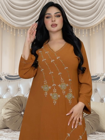Comfortable Basics Rhinestone Robe Dress