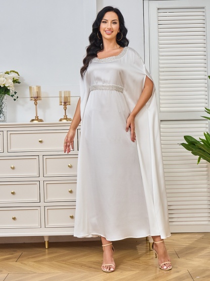 Elegant Beadwork Casual Dresses