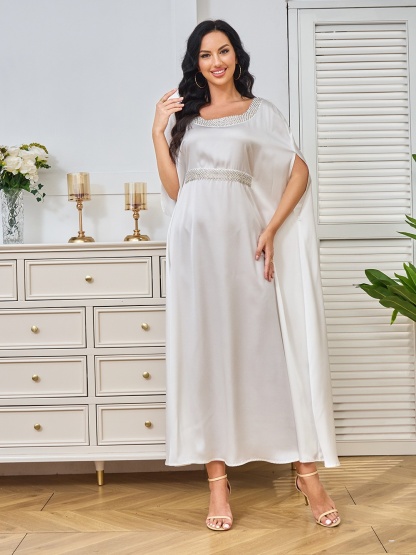 Elegant Beadwork Casual Dresses