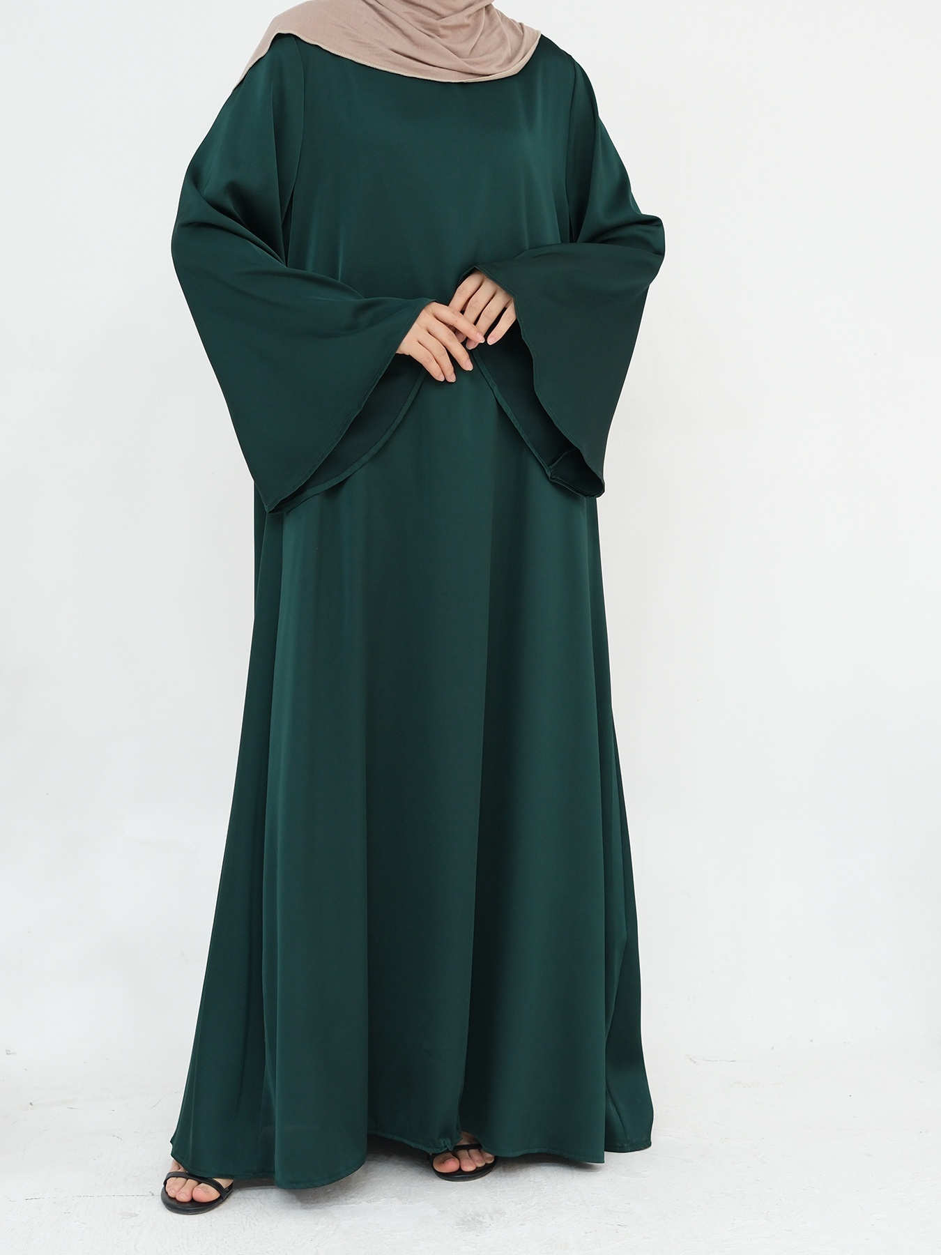 Drawstring Waist Solid Color Lace-Up Elegant Dress