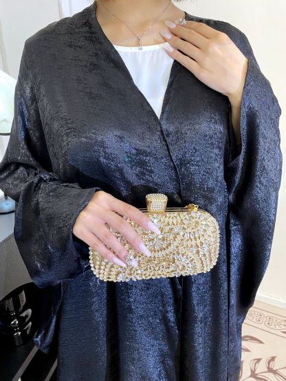 Solid Color Reflective Abaya