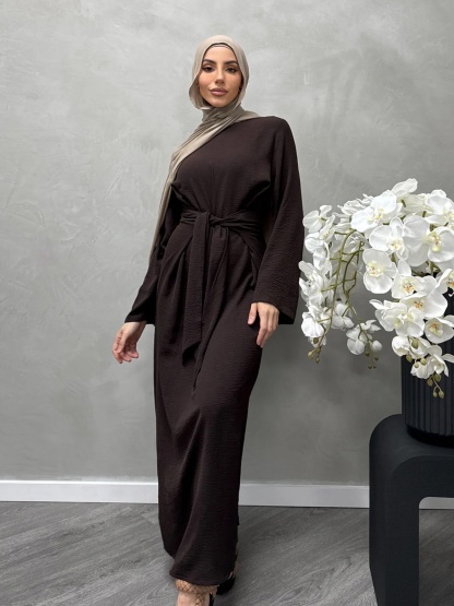 Twill Tie Elegant Dress