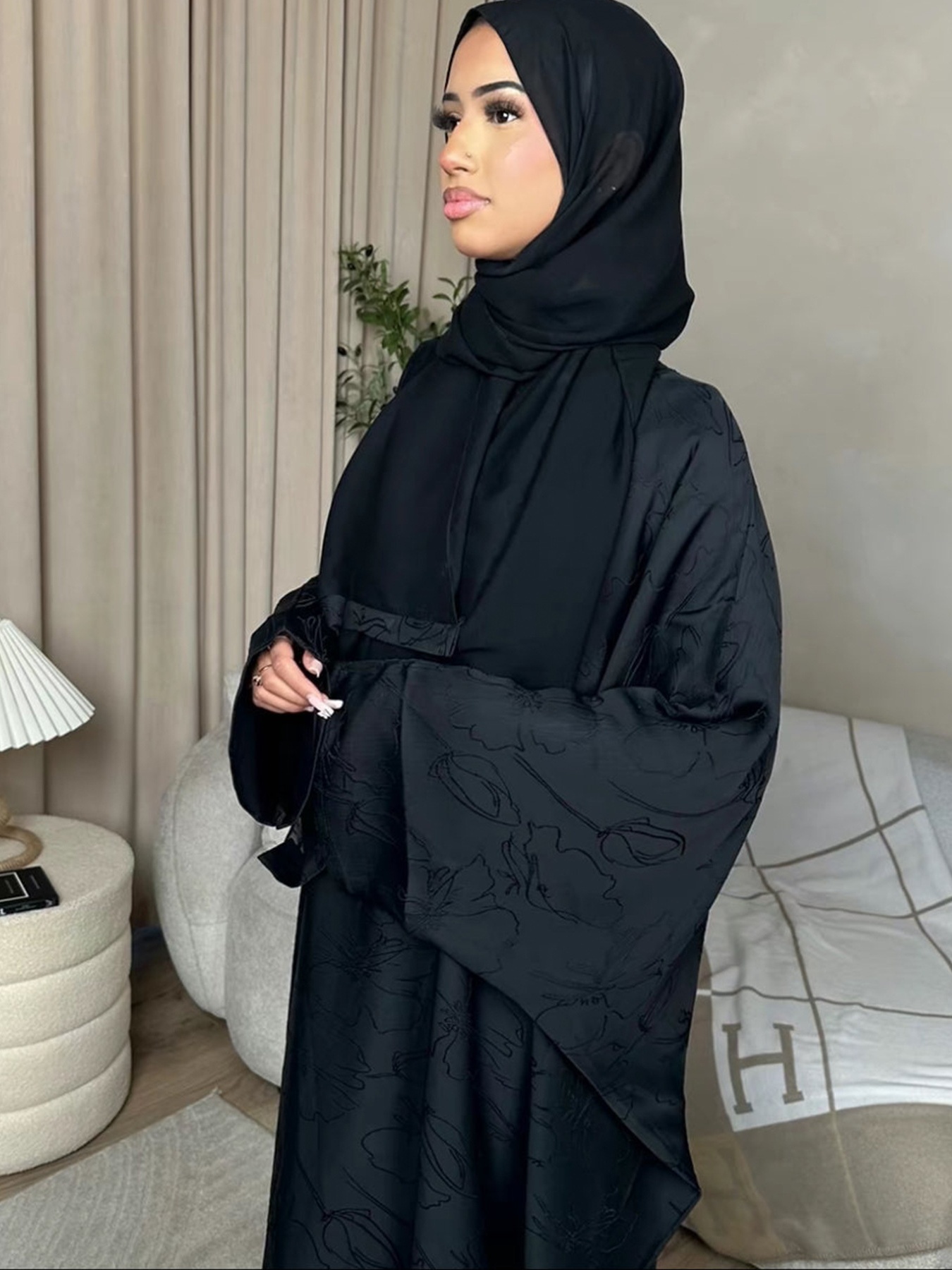Jacquard Patterns Abaya