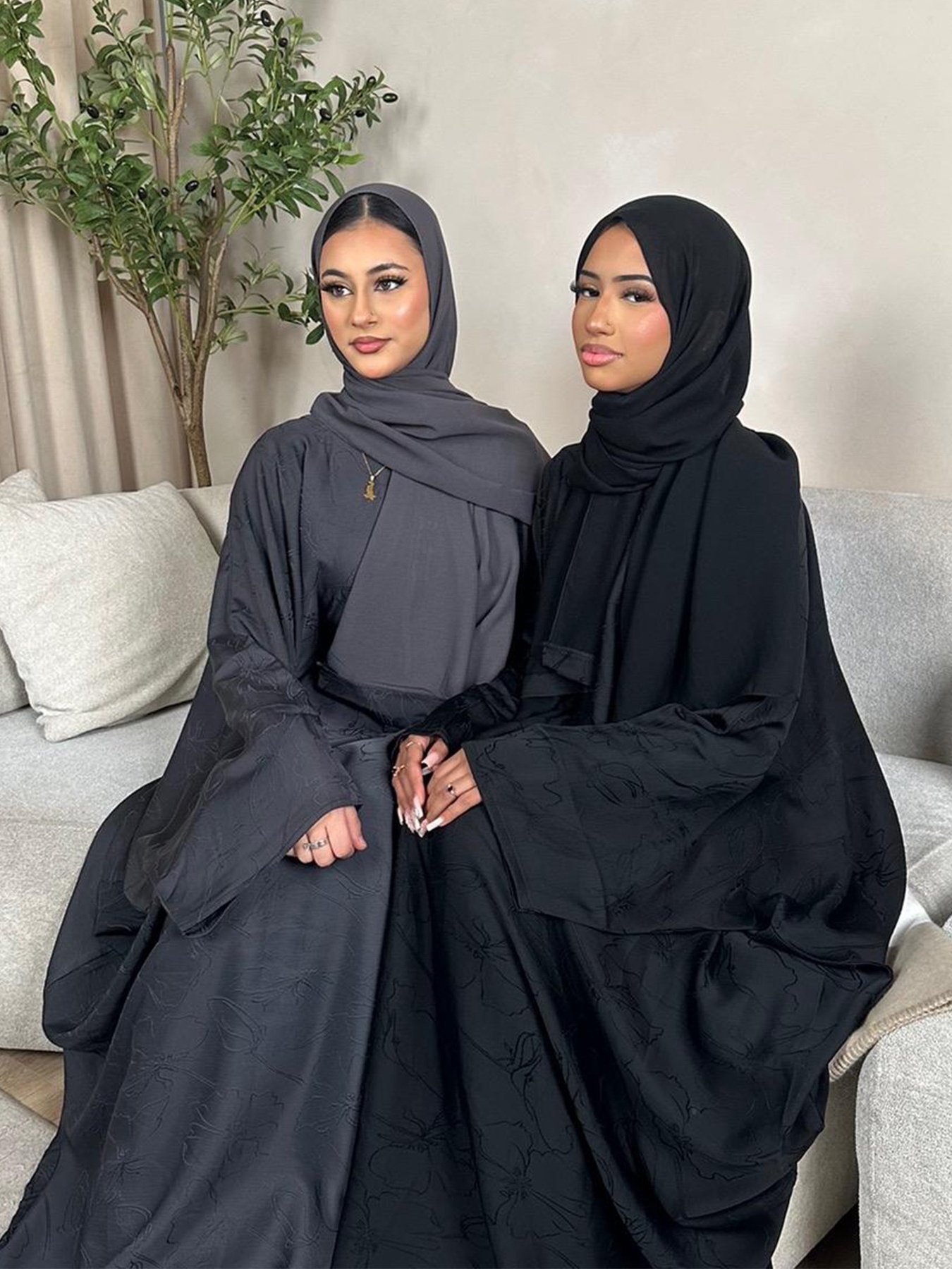 Jacquard Patterns Abaya