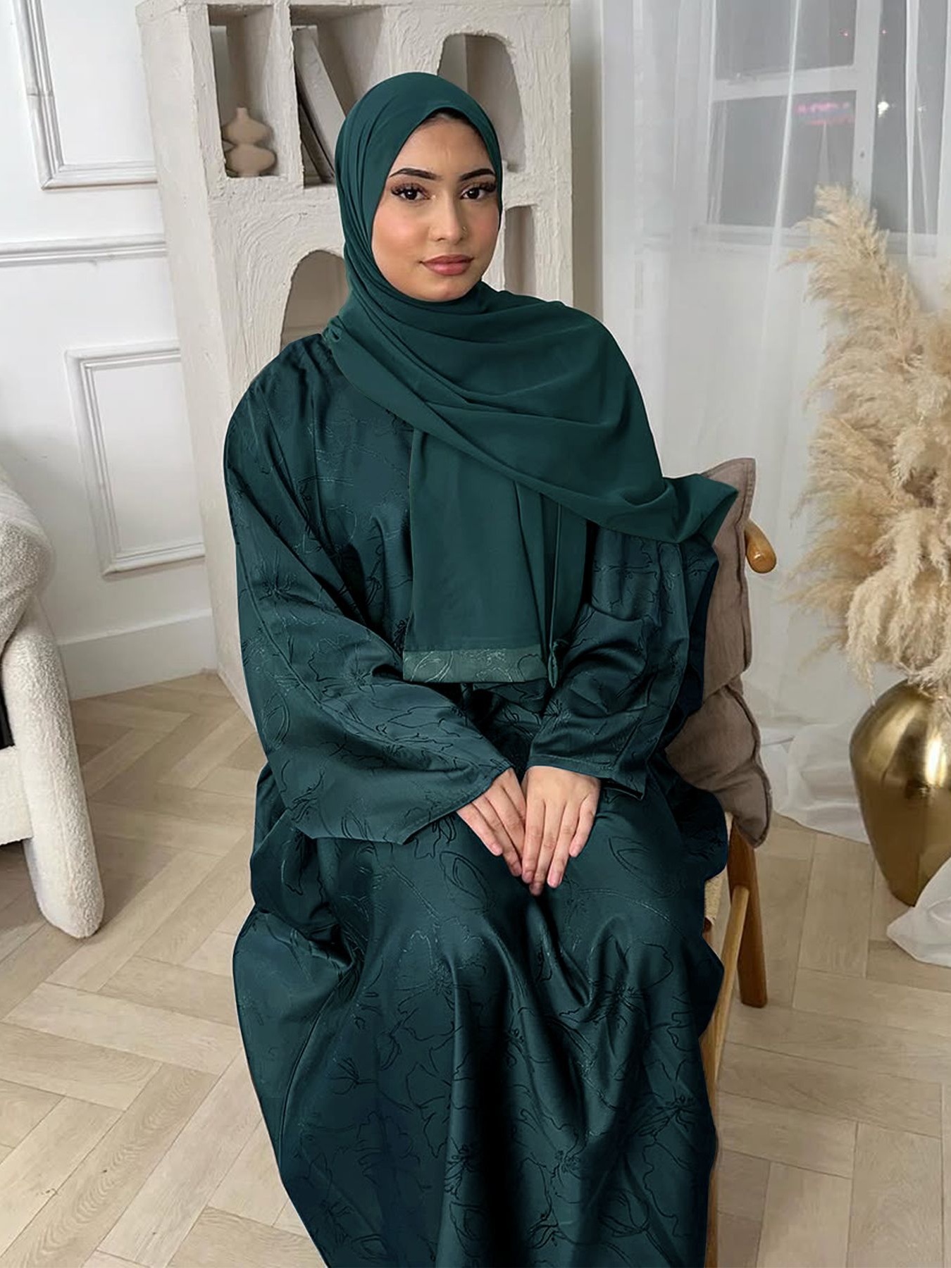 Jacquard Patterns Abaya