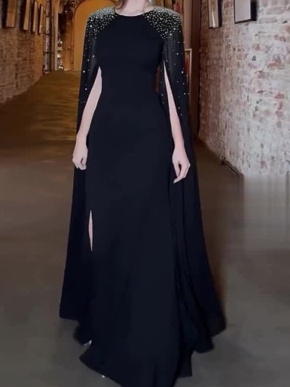 Light Luxury Fashion Rhinestone Slim Dress