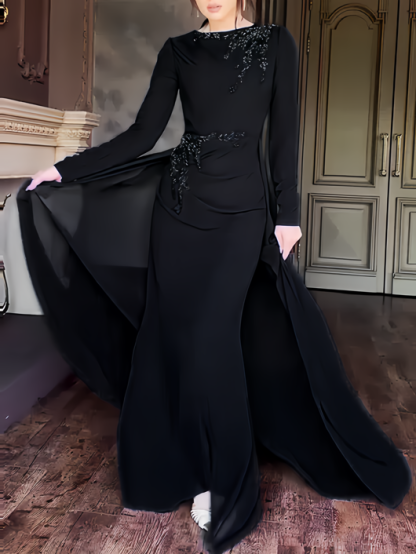 Celebrity Style  Light Luxury High-end Mesh Splicing Dress