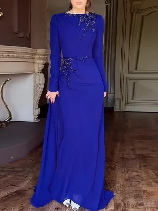 Celebrity Style  Light Luxury High-end Mesh Splicing Dress