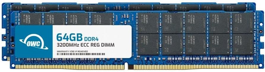 256GB (4x64GB) DDR4 3200MHz PC4-25600 CL22 2RX4 ECC Registered RDIMM 1.2V 288-pin Memory RAM Upgrade for Server