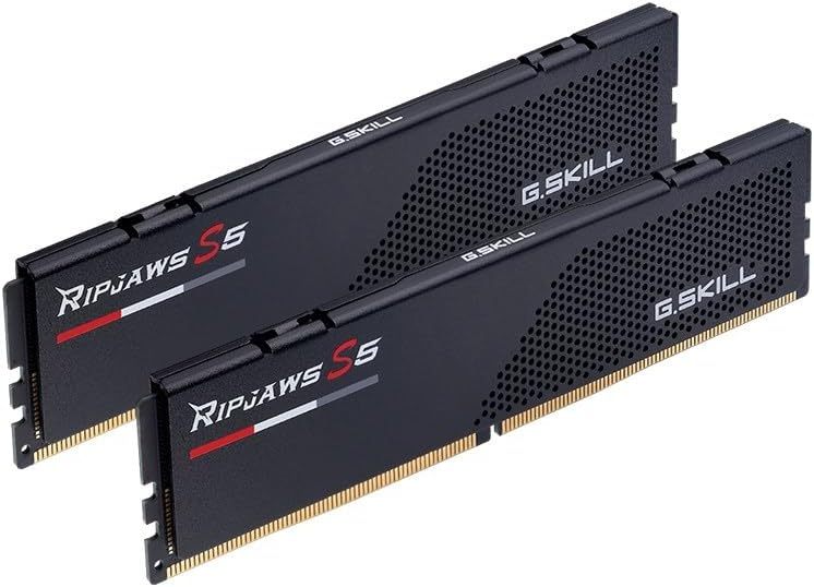 Ripjaws S5 Series (Intel XMP 3.0) DDR5 RAM 32GB (2x16GB) 6000MT/s CL36-36-36-96 1.35V Desktop Computer Memory UDIMM - Matte Black (F5-6000J3636F16GX2-RS5K)