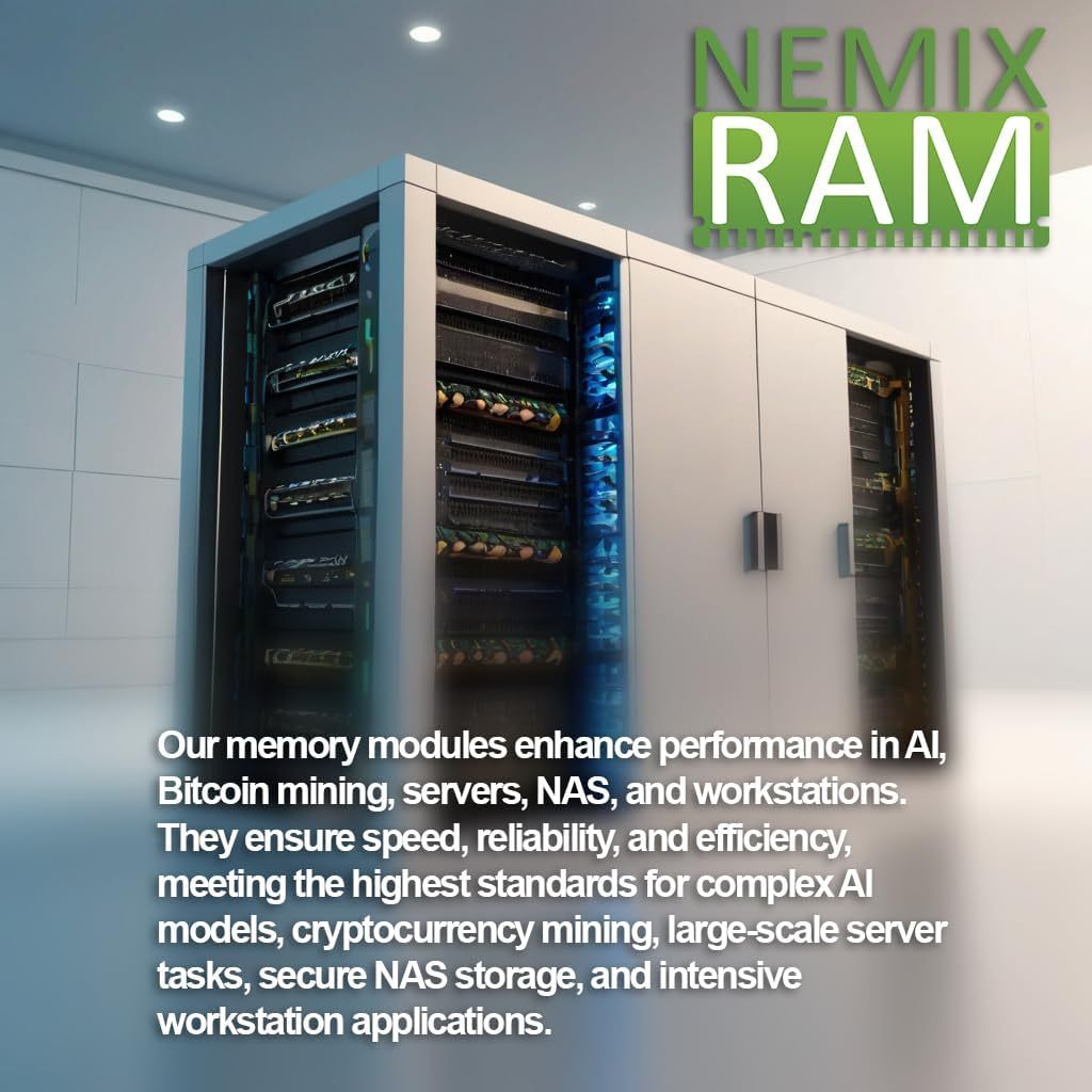 NEMIX RAM 4TB M.2 2280 Gen4 PCIe NVMe SSD Compatible with ASUS Pro WS WRX90E SAGE SE Workstation Motherboard